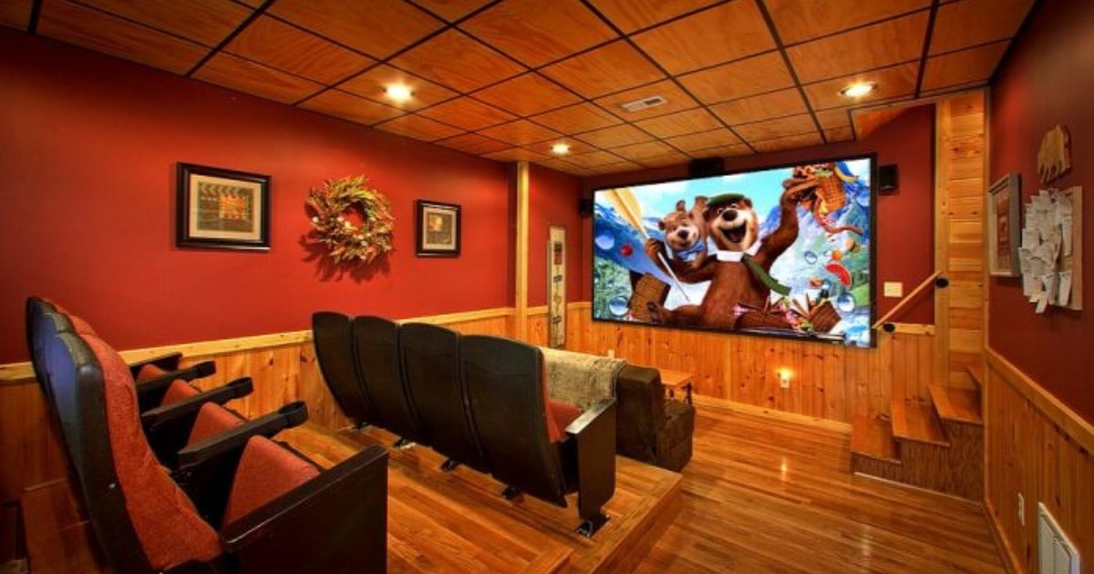 Cabins USA Movie Theater Room