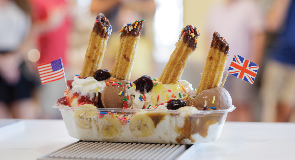 titanic ice cream in pigeon forge