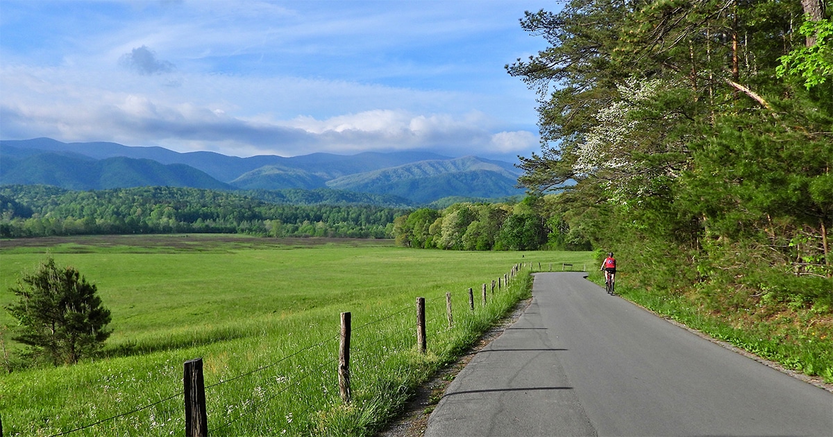Bike through Cades Cove