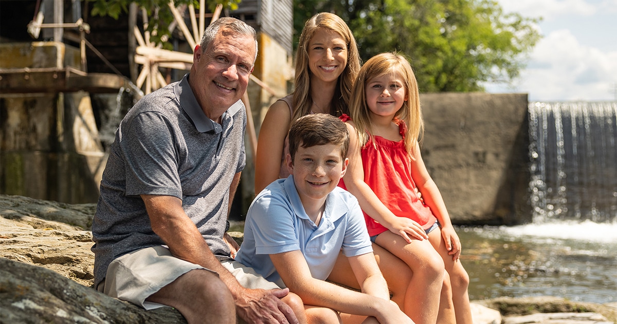 Snap a family photo in front of The Old Mill