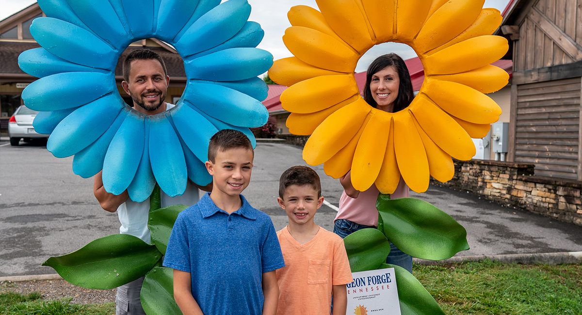 Pigeon Forge Parkway during Spring - top photo spot