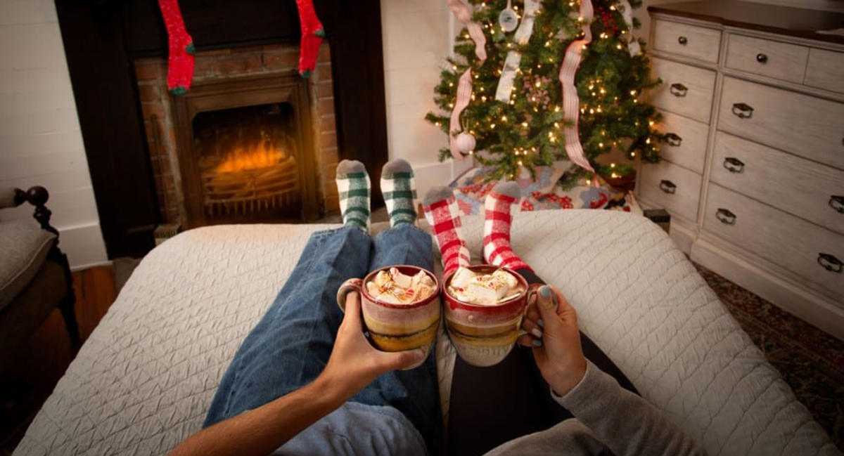 enjoy old mill hot chocolate this winter