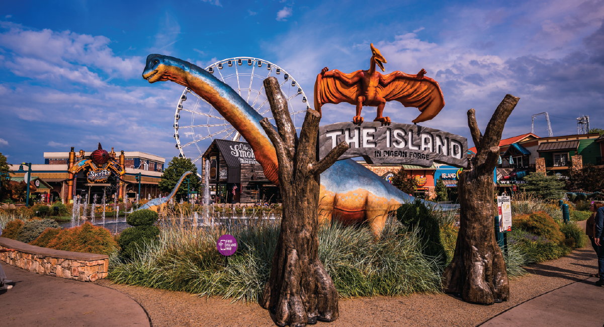 Jurassic Adventure at the island in pigeon forge
