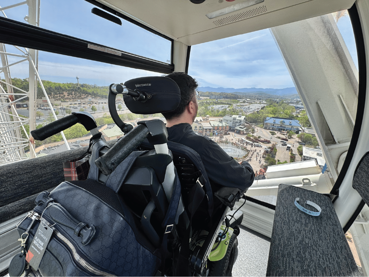 image of cory lee in aircraft