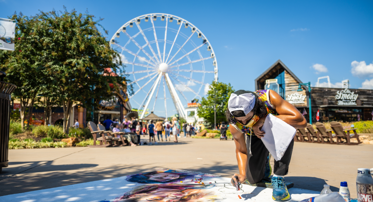 Chalkfest at The Island in Pigeon Forge