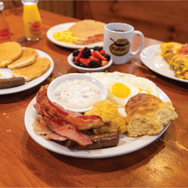 Flapjacks in Pigeon Forge image of breakfast from flapjacks in pigeon forge