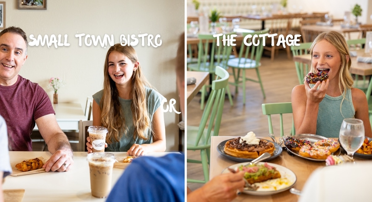 small town bistro or the cottage