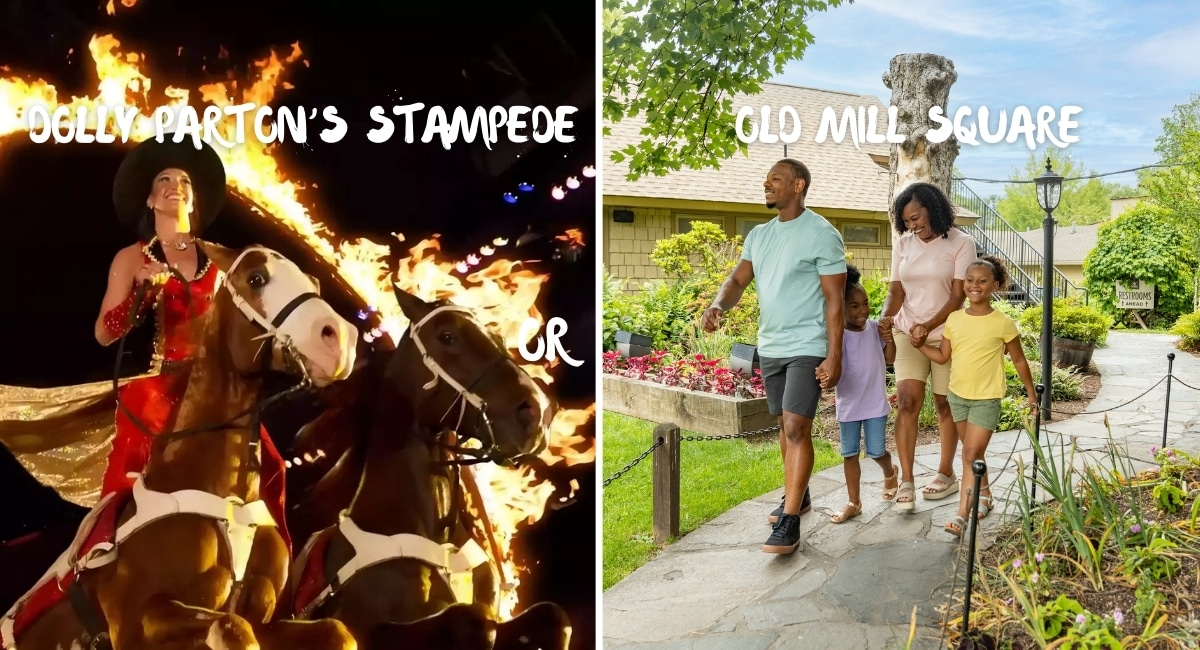 stampede or old mill in pigeon forge