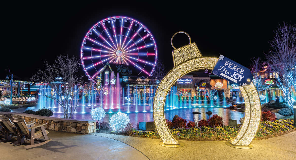 The Island in Pigeon Forge in pigeon forge during christmas