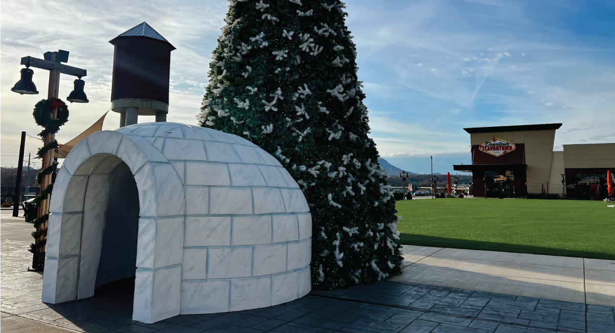 The Mountain Mile in pigeon forge during christmas