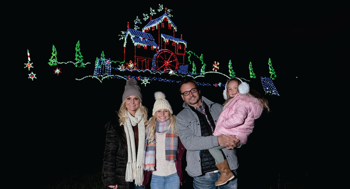 Winterfest Driving Tour of Lights in pigeon forge during christmas