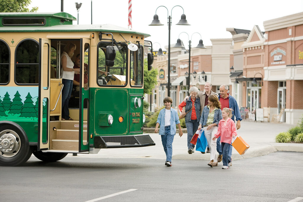 Getting around on the Pigeon Forge Trolley
