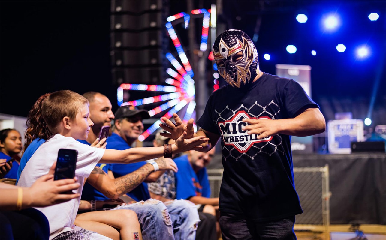 Torito at Micro Wrestling Federation at the Microtorium of Pigeon Forge